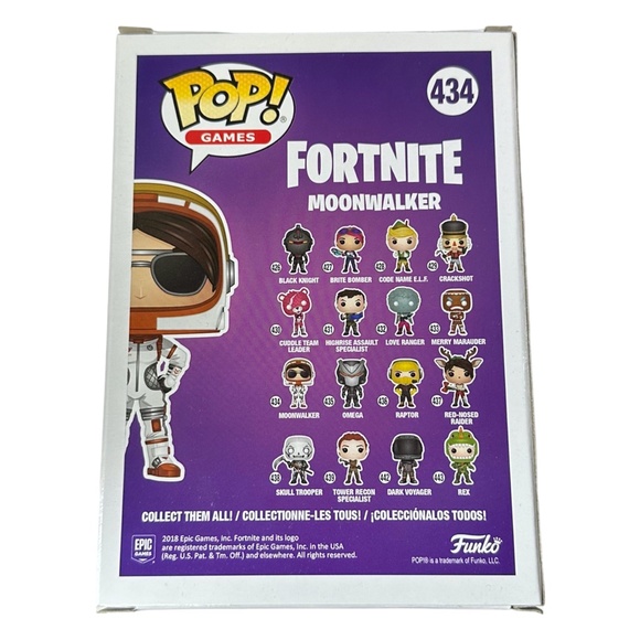 Funko Pop! Games Fortnite Moonwalker #434 Vinyl DAMAGED - Picture 3 of 4